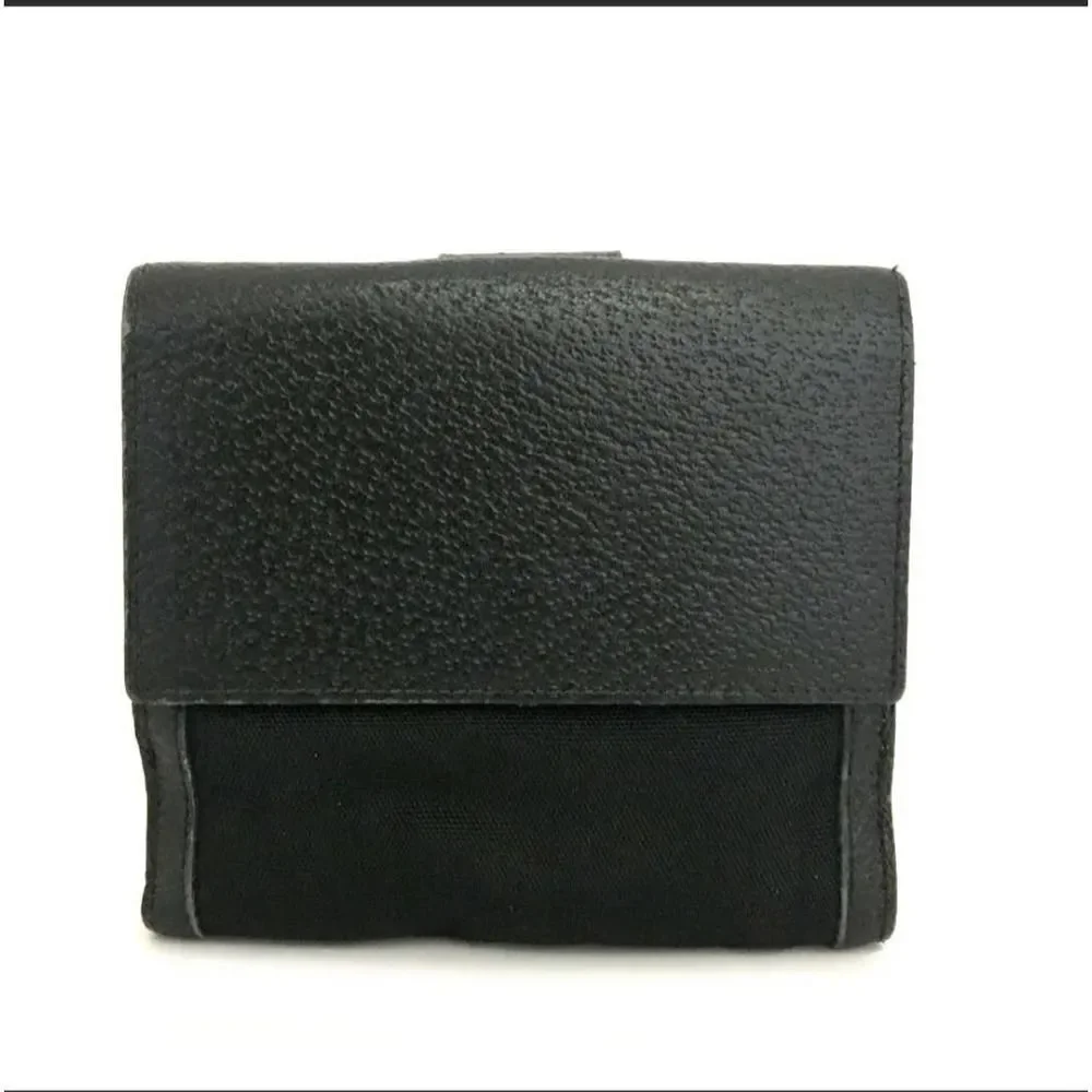 GUCCI GG Logo Canvas Leather Bifold Wallet /1A7636. 03504162106